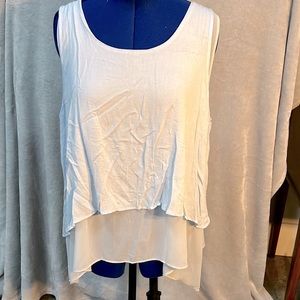 Umgee Womens Layered Tank Top in Light Blue - New